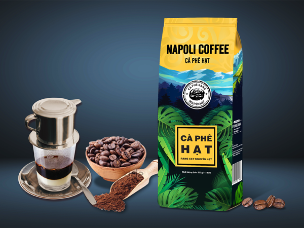     Napoli Cà phê hạt loại 500g