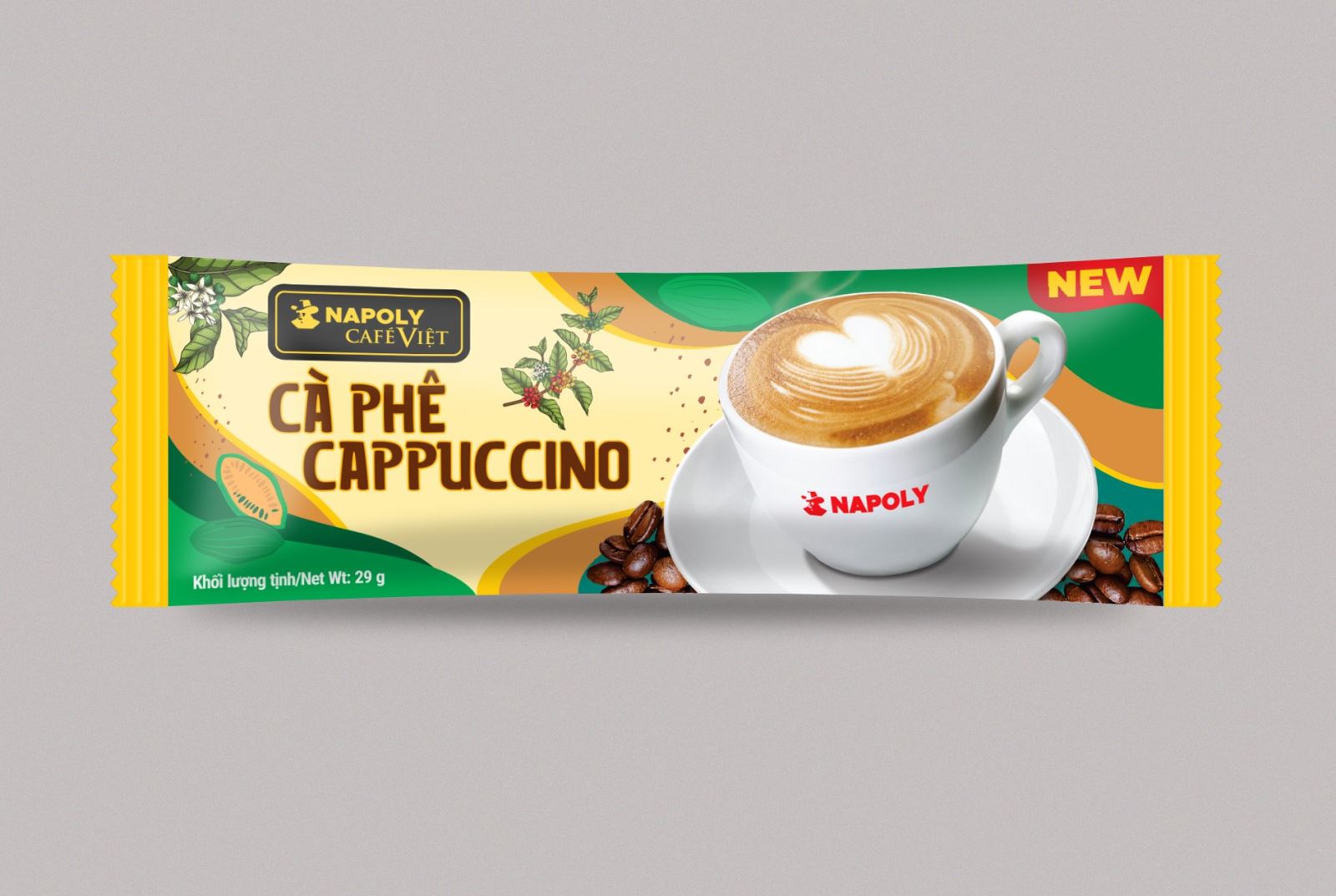       Cà phê Cappuccino - Hộp 10 gói x 29g